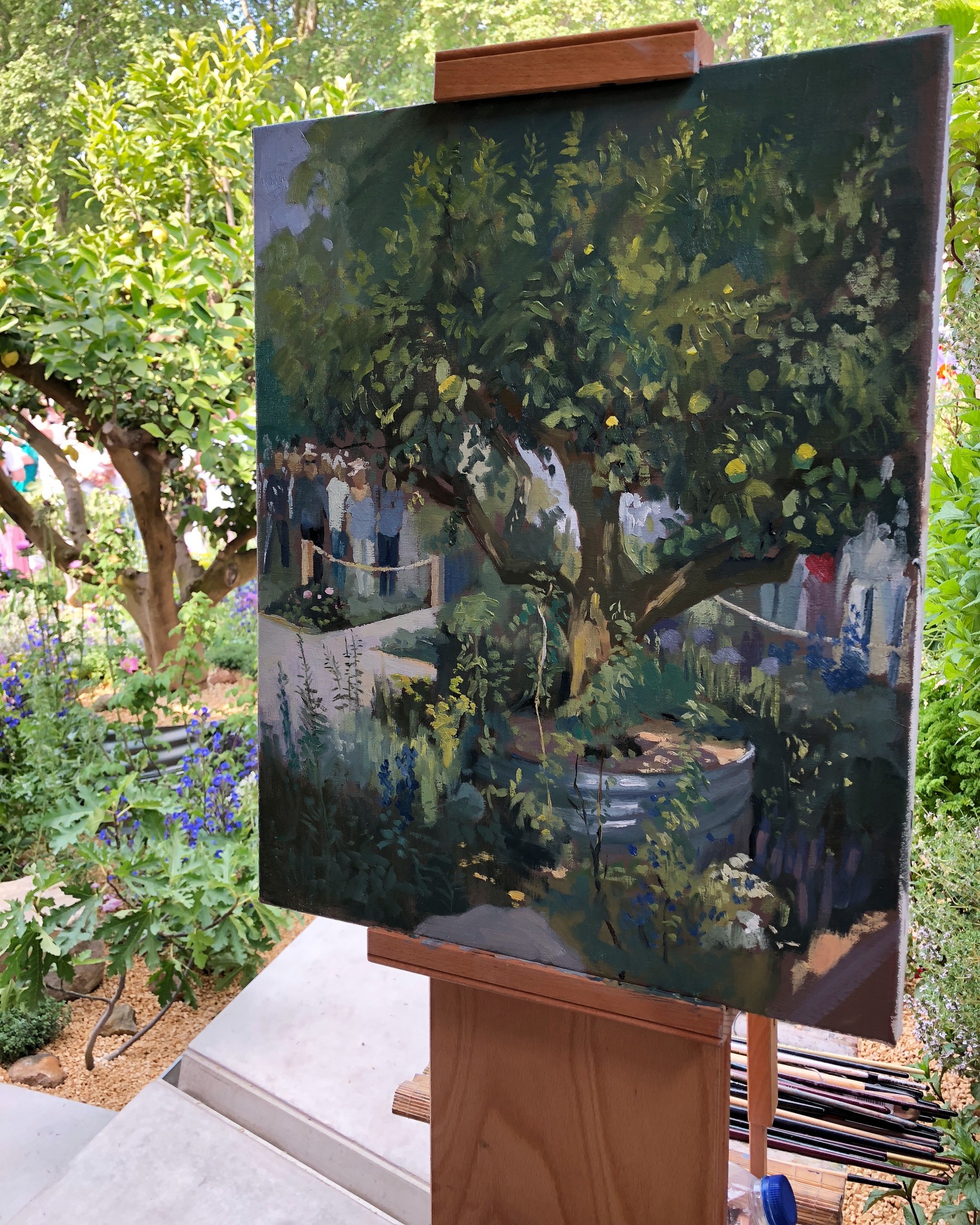 Painting at Chelsea Flower Show
