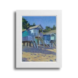 Afternoon light, beach huts at Wells