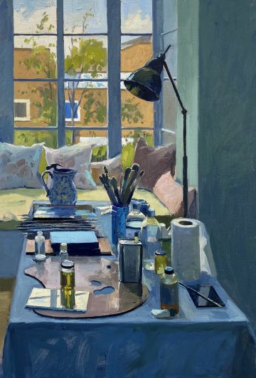 Studio Reflections in Blue