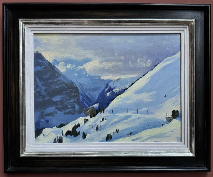Kleine Scheidegg towards Mürren, stormy light