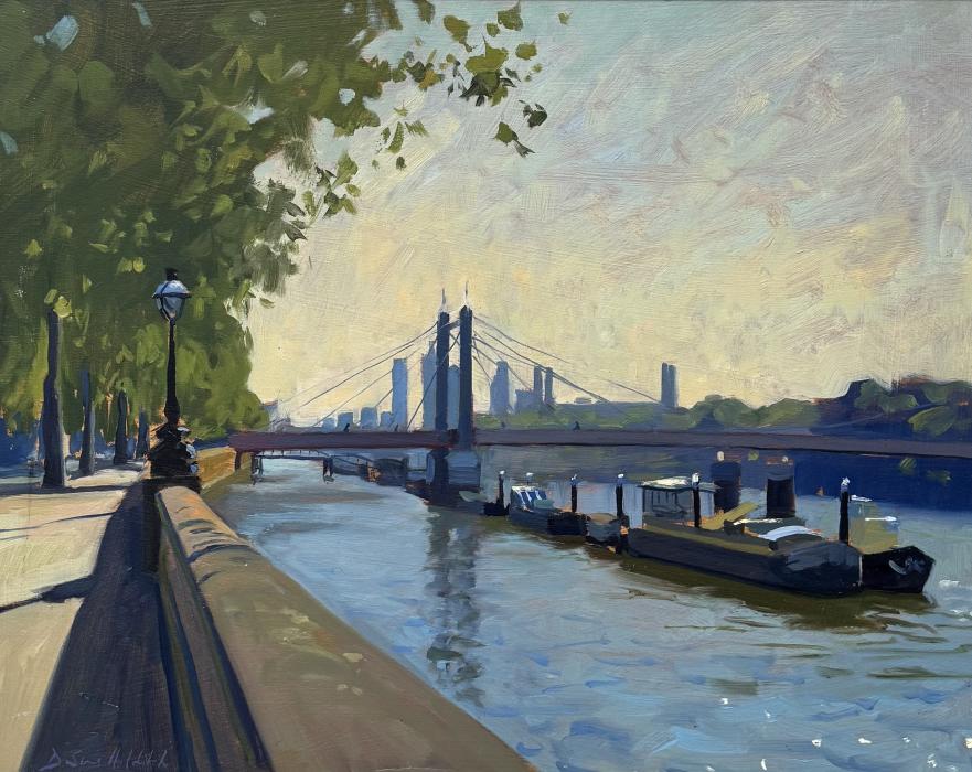 Spring morning light by the Albert Bridge